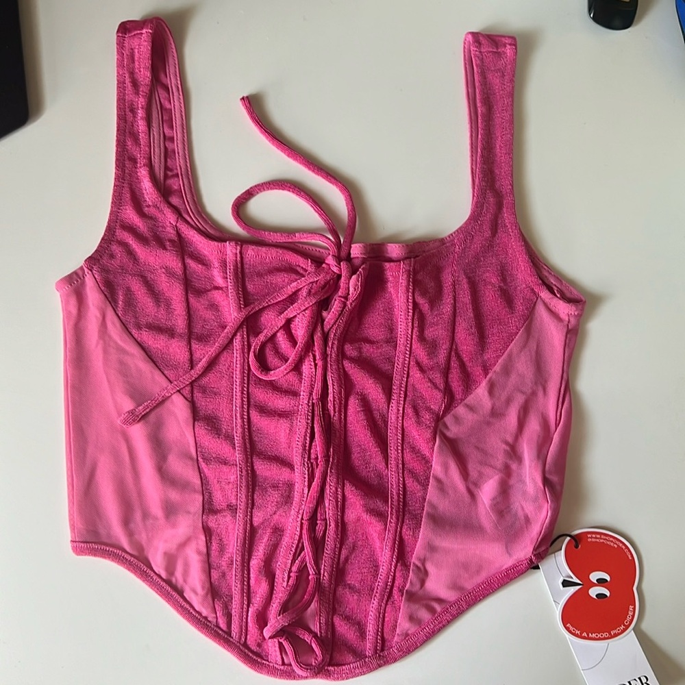 Cider Halter Corset Style Top